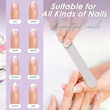 Professional Disposable Zebra Nail Files 100/180 Grit 5" Double Sided Emery Board Manicure Pedicure Tools 50Pcs