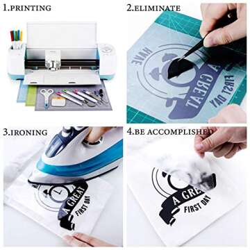 XSEINO HTV Heat Transfer Vinyl for T-Shirts 12"x10" -13Pack Perfect Iron On Vinyl for Cricut, Silhouette Cameo or Heat Press Machine - 9 Assorted Colors Iron on Vinyl(Total 12in*10ft)
