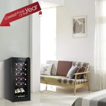 ROVSUN 18 Bottle Wine Fridge with Compressor Cooling