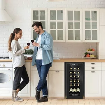 ROVSUN 18 Bottle Wine Fridge with Compressor Cooling