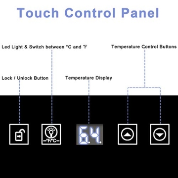 ROVSUN 18 Bottle Wine Fridge with Compressor Cooling