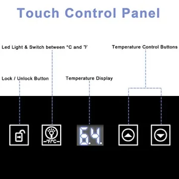 ROVSUN 18 Bottle Wine Fridge with Compressor Cooling