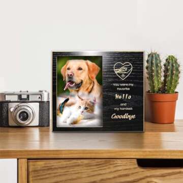 JOEZITON Personalized Pet Memorial Picture Frame