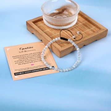Stylish 4mm Opalite Bracelet for Self-Discovery Gifts