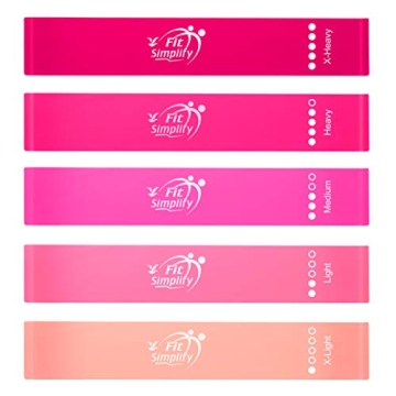 Fit Simplify Resistance Loop Bands Set with Guide & Bag