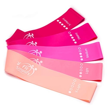 Fit Simplify Resistance Loop Bands Set with Guide & Bag