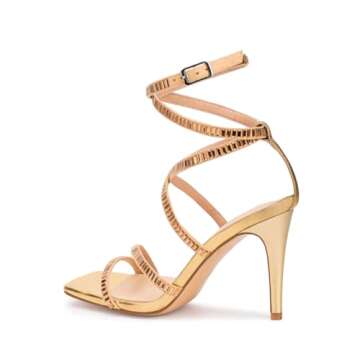 Stylish FRJR Rhinestone High Heel Sandals for Women