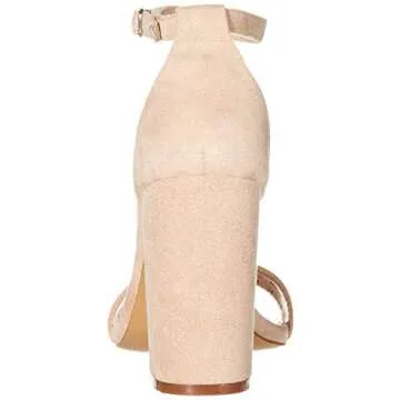 The Drop Women's Rebecca Heeled Sandal, Blush Micro, 8.5 B US