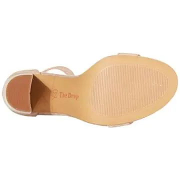 The Drop Women's Rebecca Heeled Sandal, Blush Micro, 8.5 B US