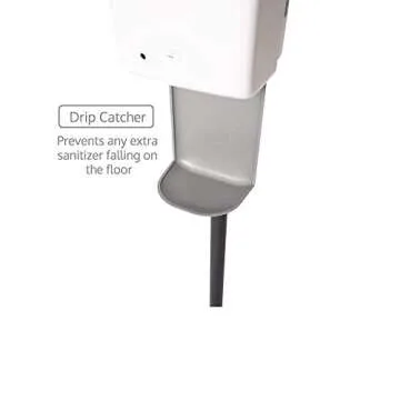 Sofasco Touchless Hand Sanitizer Dispenser Automatic Portable Hand sanitizing Station with Steel Floor Stand Drip Catcher Infrared Sensor Refillable 1200ml Bottle