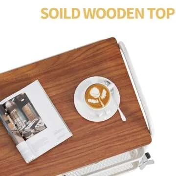 TOOLF 3-Tier Rolling Storage Cart with Locking Wheels