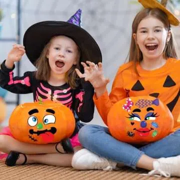 JOYIN Pumpkin Decorating Stickers for Kids' Halloween Fun