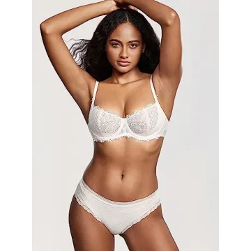 DOBREVA Balconette Lace Push Up Bra Comfort Elegance