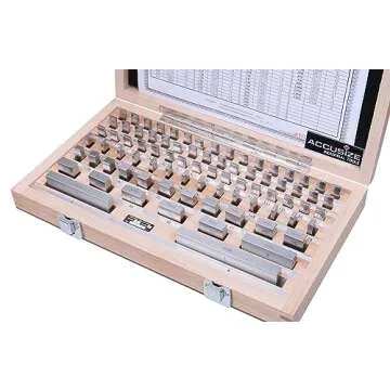 Accusize Industrial Tools Precision 81-Piece Steel Gauge Block Set, Grade B Accuracy, Corrosion-Resistant, P900-S581