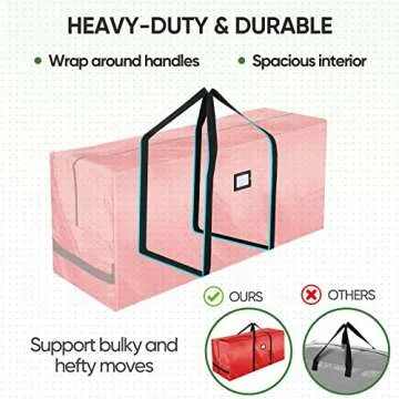 BALEINE 7.5 ft Christmas Tree Storage Bag for Easy Holiday Storage