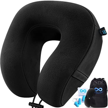 Everlasting Comfort Memory Foam Travel Pillow for Travel
