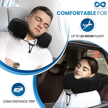 Everlasting Comfort Memory Foam Travel Pillow for Travel