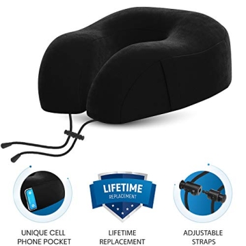 Everlasting Comfort Memory Foam Travel Pillow for Travel