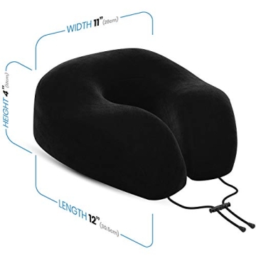 Everlasting Comfort Memory Foam Travel Pillow for Travel