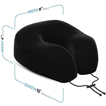 Everlasting Comfort Memory Foam Travel Pillow for Travel