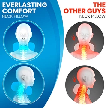 Everlasting Comfort Memory Foam Travel Pillow for Travel