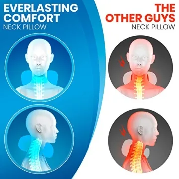 Everlasting Comfort Memory Foam Travel Pillow for Travel