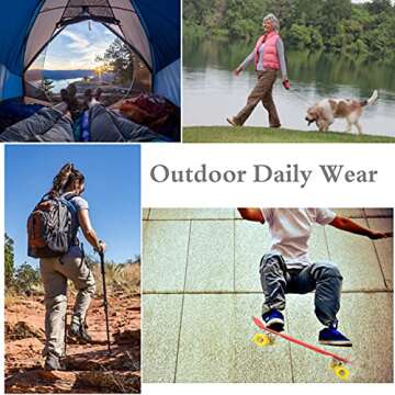 Women’s Cotton Cargo Pants with 8 Pockets for Outdoors