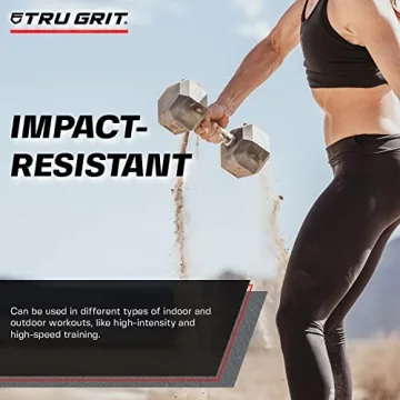 TG Tru Grit Elite TPU Dumbbells - Durable Hex Weights for All