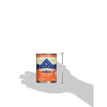 Blue Buffalo Homestyle Recipe Large Breed Adult Wet Dog Food, Made with Natural Ingredients, Chicken Dinner With Garden Vegetables, 12.5-oz. Can (Pack of 12)