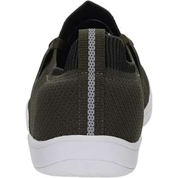 WHITIN Men's Extra Wide Width Trail Running Shoes Minimalist Barefoot Sneakers Size 12W Low Zero Drop Gym Workout Fitness Breathable Dark Green 45