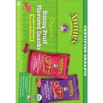 Annie's Homegrown Organic Bunny Fruit Snacks Variety Pack