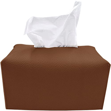 Carrotez Tissue Box Cover - Modern PU Leather Holder for Stylish Decor