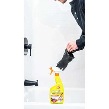 Goof Off RustAid Bathroom Rust Stain Remover – 22 oz. Spray Bottle (ESX20005)