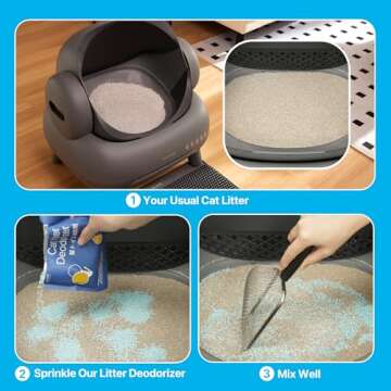Neakasa M1 Open-Top Self Cleaning Cat Litter Box and Cat Litter Deodorizing Granules, Cat Litter Box...