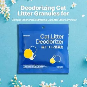 Neakasa M1 Open-Top Self Cleaning Cat Litter Box and Cat Litter Deodorizing Granules, Cat Litter Box Odor Eliminator, Cat Litter Odor Control for Home