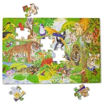 Melissa & Doug Rainforest Floor Puzzle (48 pcs, 2 x 3 feet) - FSC Certified