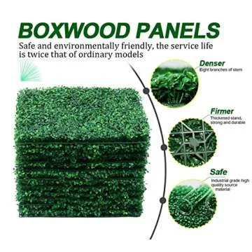 Boxwood Hedge Wall Panels for Stunning Greenery Backdrop