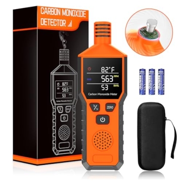 Carbon Monoxide Detectors - Portable Carbon Monoxide Detector - 3-in-1 CO Detector with Temperature ...
