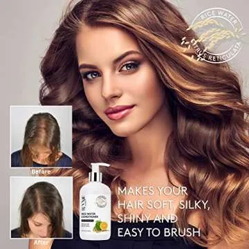 Luv Me Care Rice Water Conditioner with Biotin for Hair Growth