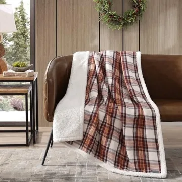 Eddie Bauer Cozy Plaid Throw Blanket for Comfortable Living