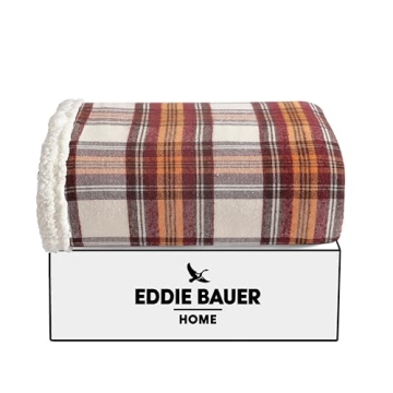 Eddie Bauer Cozy Plaid Throw Blanket for Comfortable Living