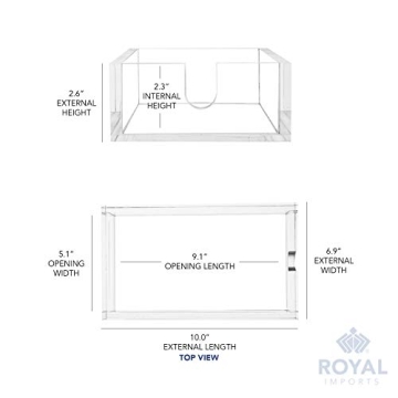 Elegant Acrylic Napkin Holder for Home and Events - Royal Imports