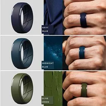 ThunderFit Silicone Rings for Active Men – Flexible & Stylish