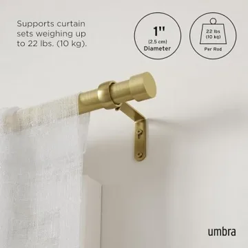 Stylish Umbra Cappa Curtain Rod for Easy Home Decor