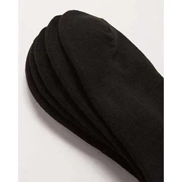 Calvin Klein Men's Dress Crew Socks - 6 Pack Soft Cushioned Non-Binding Cotton Work Dress Socks for Men (Sizes: 7-12), Size 7-12, Black