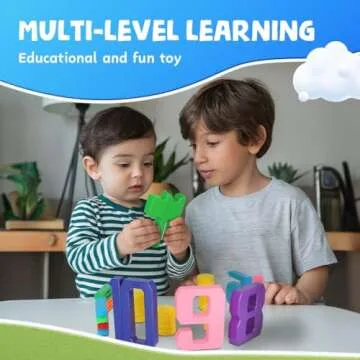 Skoolzy Number Blocks & Counting Coins 44 Piece Set – Learning Resources Number Blocks, Number Toys, Montessori Number Blocks for Kids 18 Months+ – Counting, Sorting & Early Math Skills Development