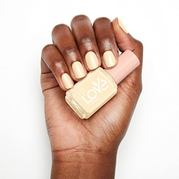 LOVE by essie Nail Polish, 80% Plant-based, Salon-Quality, Vegan, Yellow, On The Brighter Side, 0.46 Fl Oz