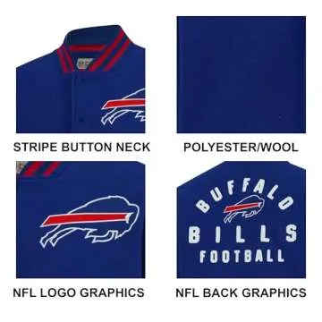 Ultra Game NFL Varsity Coaches Jacket for Fans