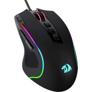 Redragon M612 Predator RGB Gaming Mouse - 8000 DPI, 11 Customizable Buttons