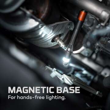 NEBO Inspector 500+ Pen Light, Rechargeable 500 Lumens Compact Flashlight